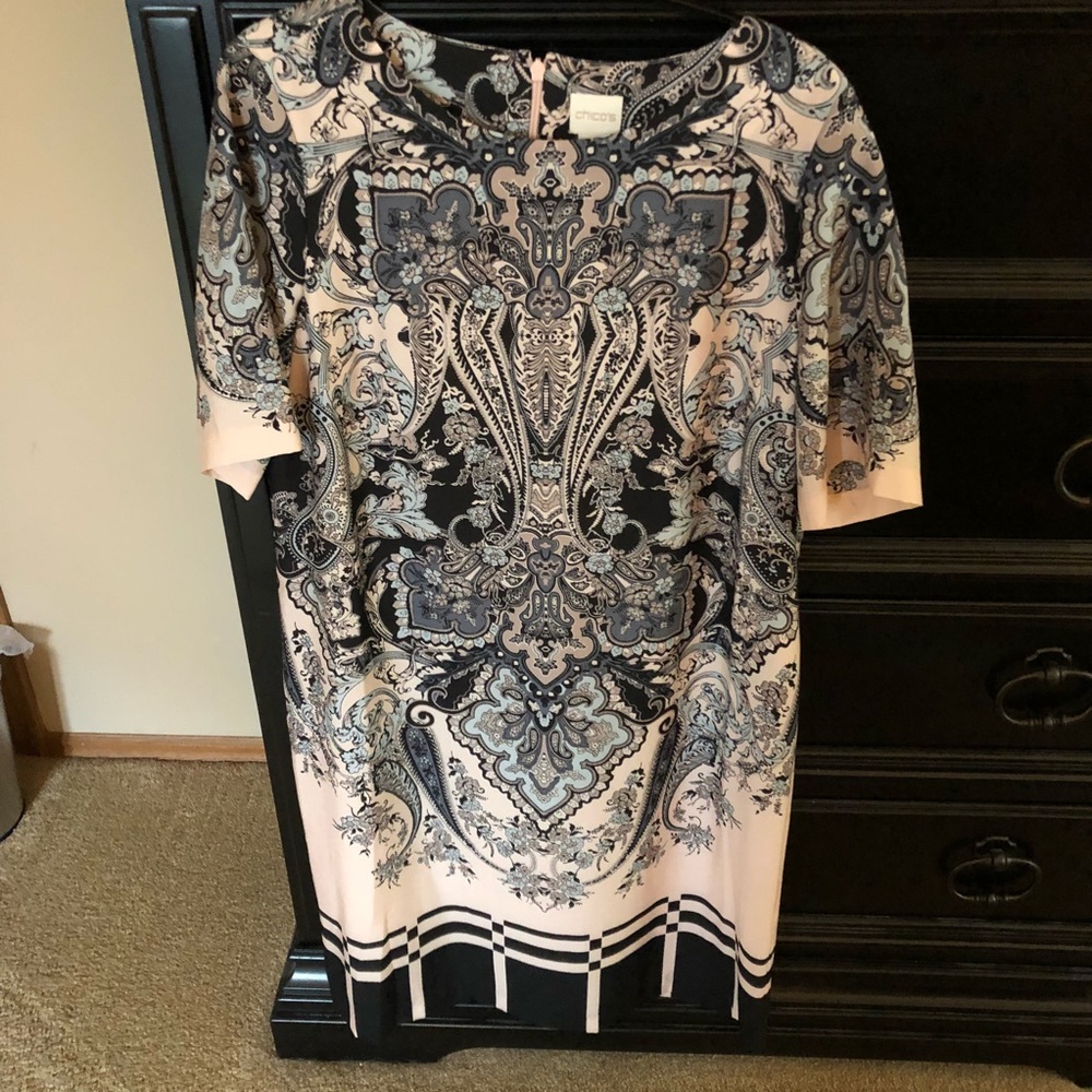 Chico's Paisley shift dress
